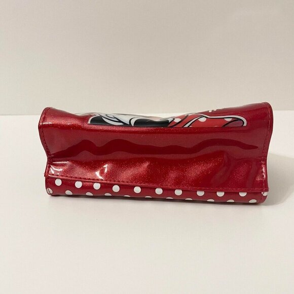 Disney Parks Minnie Mouse Purse Beaded Handle Heart Polka Dots Flaws - Picture 10 of 16